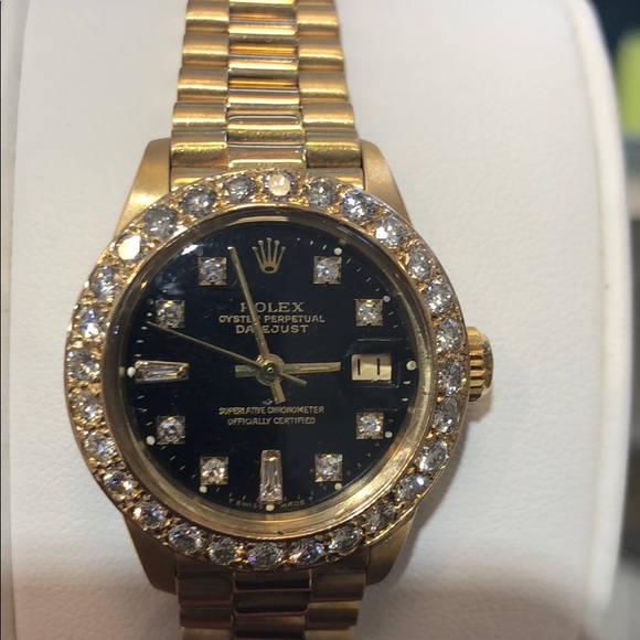 Rolex lady’s 18k gold diamond presidential - Picture 2 of 4